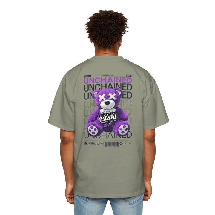 Unchained Bear Graphic Tee - Oversized Streetwear T-Shirt - Orchid - S - Unchained Bear Graphic Tee - Oversized Streetwear T-Shirt - Tatoo Tee