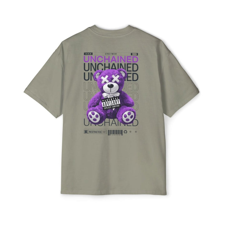 Unchained Bear Graphic Tee - Oversized Streetwear T-Shirt - Orchid - S - Unchained Bear Graphic Tee - Oversized Streetwear T-Shirt - Tatoo Tee