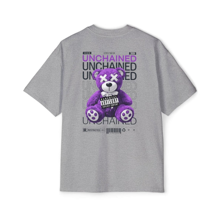 Unchained Bear Graphic Tee - Oversized Streetwear T-Shirt - Orchid - S - Unchained Bear Graphic Tee - Oversized Streetwear T-Shirt - Tatoo Tee