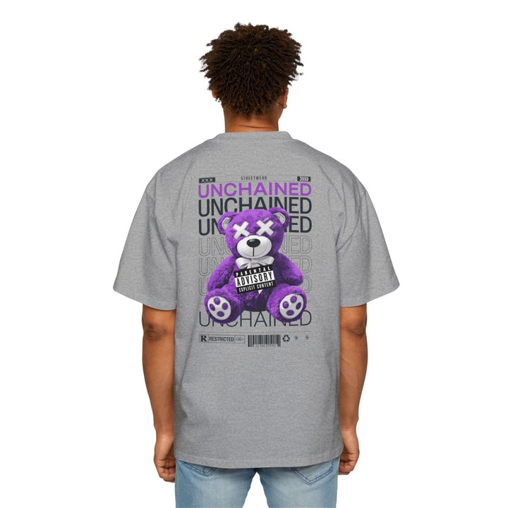 Unchained Bear Graphic Tee - Oversized Streetwear T-Shirt - Orchid - S - Unchained Bear Graphic Tee - Oversized Streetwear T-Shirt - Tatoo Tee
