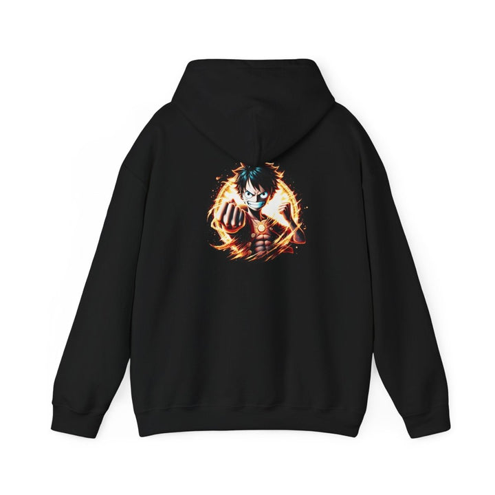 Unisex Fire Spirit Hoodie | Anime Inspired Sweatshirt | Cozy Gift for Fans - S - Black - Unisex Fire Spirit Hoodie | Anime Inspired Sweatshirt | Cozy Gift for Fans - Tatoo Tee