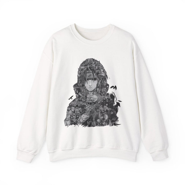Unisex Heavy Blend™ Crewneck Sweatshirt with Artistic Warrior Design - S - Antique Cherry Red - Unisex Heavy Blend™ Crewneck Sweatshirt with Artistic Warrior Design - Tatoo Tee
