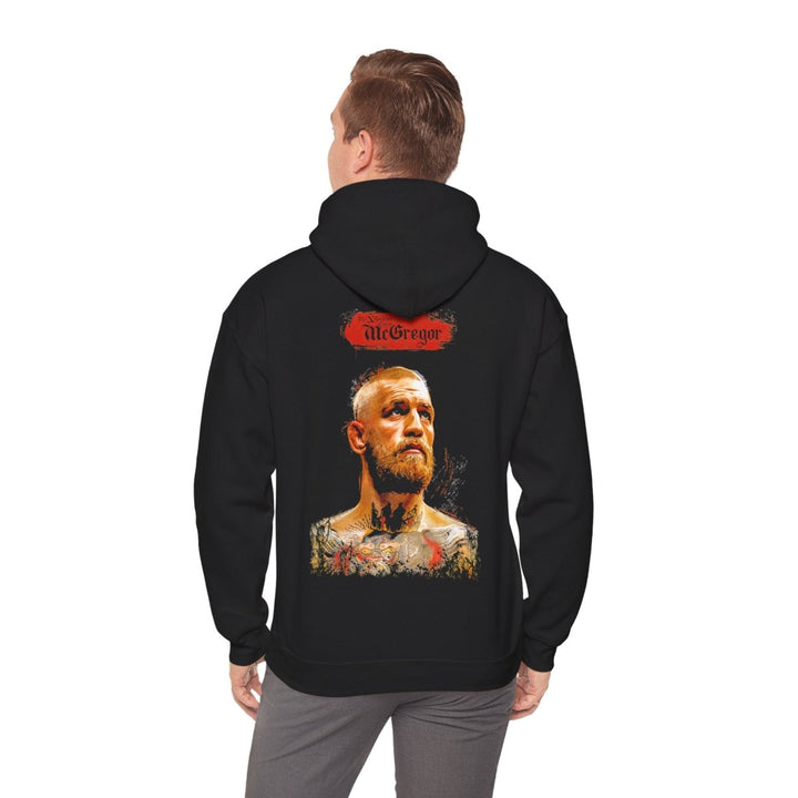 Unisex Heavy Blend™ Hooded Sweatshirt - Conor McGregor Art, MMA Gift, Sports Hoodie, Streetwear, Gym Wear, Casual Style - Black - S - Unisex Heavy Blend™ Hooded Sweatshirt - Conor McGregor Art, MMA Gift, Sports Hoodie, Streetwear, Gym Wear, Casual Style - Tatoo Tee