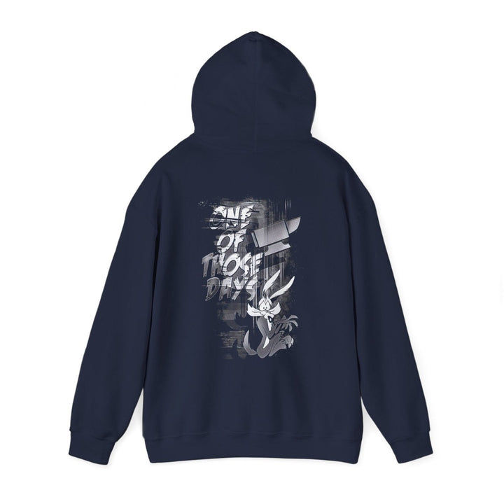Unisex Heavy Blend™ Hoodie - 'One of Those Days' Bugs Bunny Design - Navy - S - Unisex Heavy Blend™ Hoodie - 'One of Those Days' Bugs Bunny Design - Tatoo Tee
