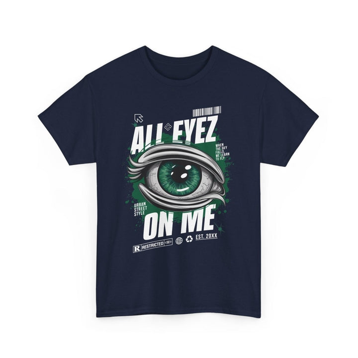 Unisex Heavy Cotton Tee - 'All Eyez On Me' Graphic Tee for Music Lovers - Red - S - Unisex Heavy Cotton Tee - 'All Eyez On Me' Graphic Tee for Music Lovers - Tatoo Tee