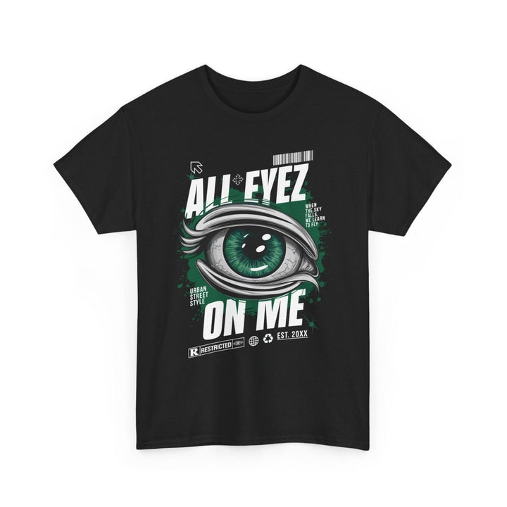 Unisex Heavy Cotton Tee - 'All Eyez On Me' Graphic Tee for Music Lovers - Red - S - Unisex Heavy Cotton Tee - 'All Eyez On Me' Graphic Tee for Music Lovers - Tatoo Tee
