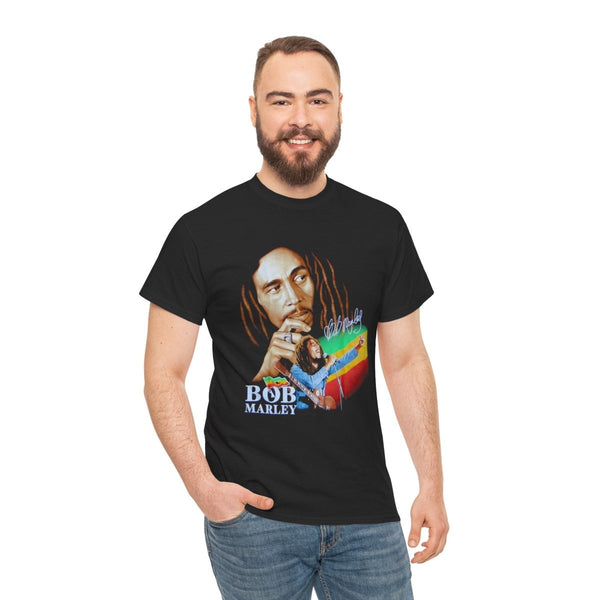 Unisex Heavy Cotton Tee Marley - Black - S - Unisex Heavy Cotton Tee Marley - Tatoo Tee