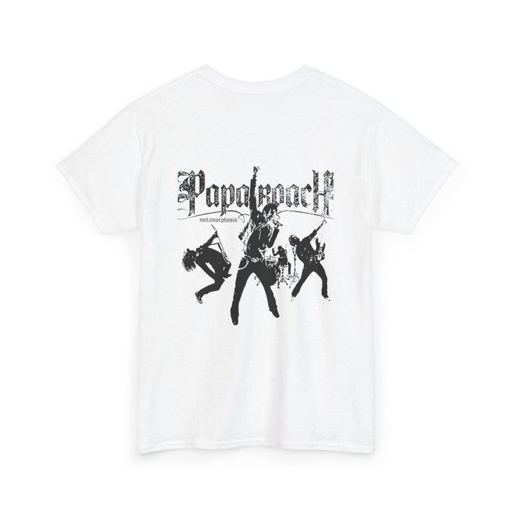 Unisex Heavy Cotton Tee - Papa Roach Band Tee for Music Lovers - Light Pink - S - Unisex Heavy Cotton Tee - Papa Roach Band Tee for Music Lovers - Tatoo Tee