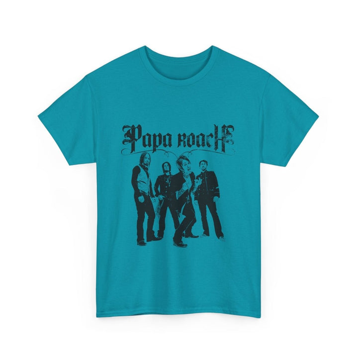 Unisex Heavy Cotton Tee - Papa Roach Band Tee for Music Lovers - Light Pink - S - Unisex Heavy Cotton Tee - Papa Roach Band Tee for Music Lovers - Tatoo Tee