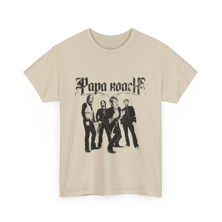 Unisex Heavy Cotton Tee - Papa Roach Band Tee for Music Lovers - Light Pink - S - Unisex Heavy Cotton Tee - Papa Roach Band Tee for Music Lovers - Tatoo Tee