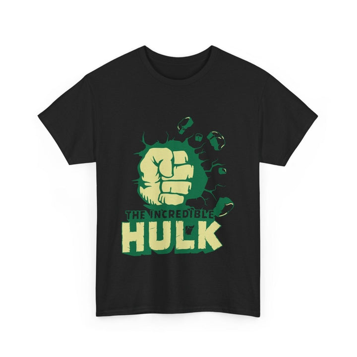 Unisex Heavy Cotton Tee - The Incredible Hulk Graphic Shirt - Black - S - Unisex Heavy Cotton Tee - The Incredible Hulk Graphic Shirt - Tatoo Tee