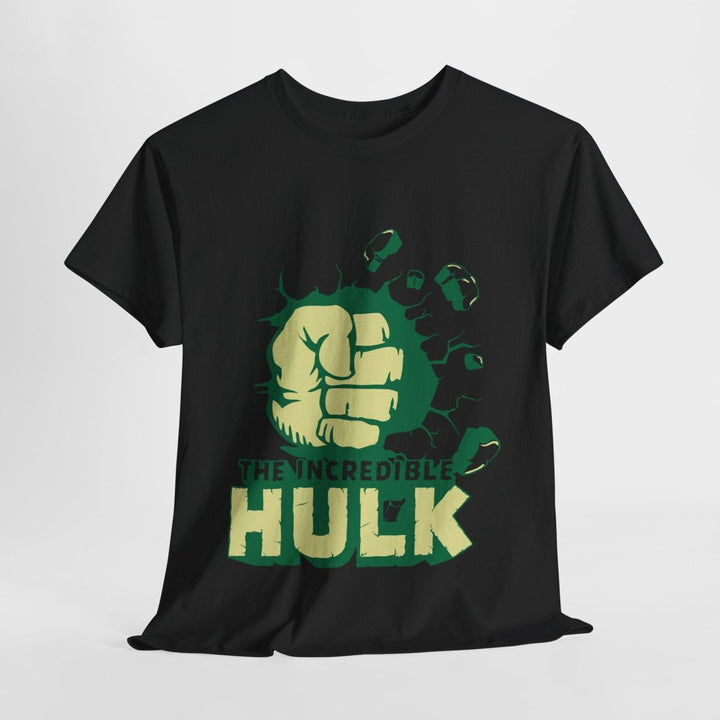 Unisex Heavy Cotton Tee - The Incredible Hulk Graphic Shirt - Black - S - Unisex Heavy Cotton Tee - The Incredible Hulk Graphic Shirt - Tatoo Tee