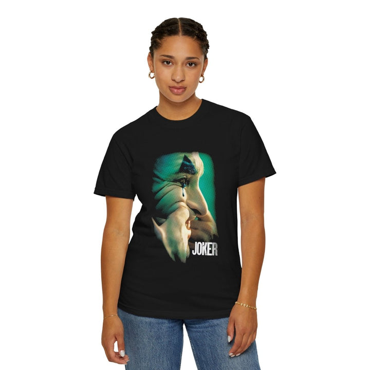 Unisex Joker Graphic T-Shirt - Cool & Edgy Design for Fans - Black - S - Unisex Joker Graphic T-Shirt - Cool & Edgy Design for Fans - Tatoo Tee