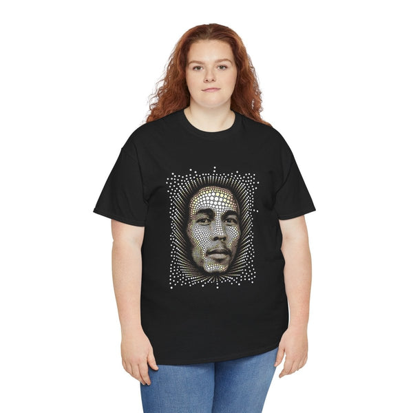 Unisex Marley Iconic Heavy Cotton Tee - Black - S - Unisex Marley Iconic Heavy Cotton Tee - Tatoo Tee