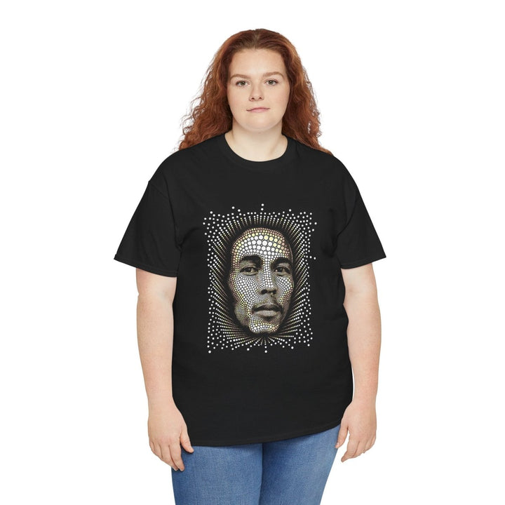 Unisex Marley Iconic Heavy Cotton Tee - Black - S - Unisex Marley Iconic Heavy Cotton Tee - Tatoo Tee