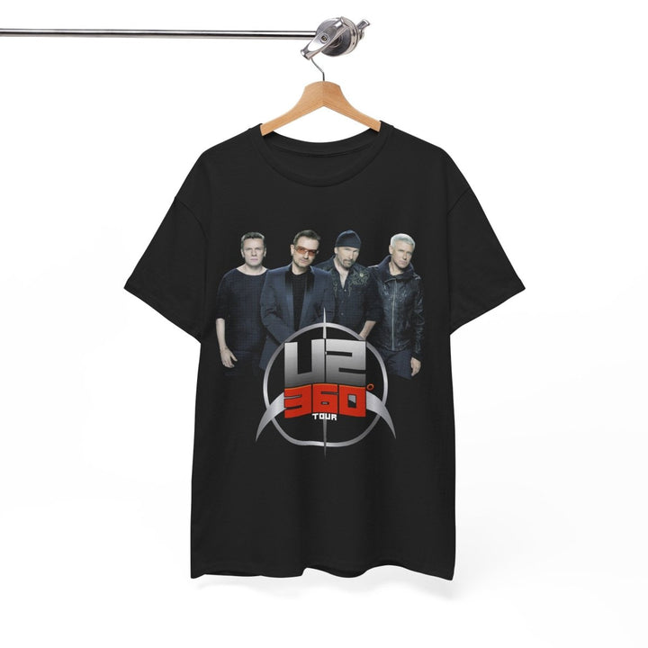 Unisex U2 360 Tour Heavy Cotton Tee - Music Tee for Concert Lovers - Black - S - Unisex U2 360 Tour Heavy Cotton Tee - Music Tee for Concert Lovers - Tatoo Tee