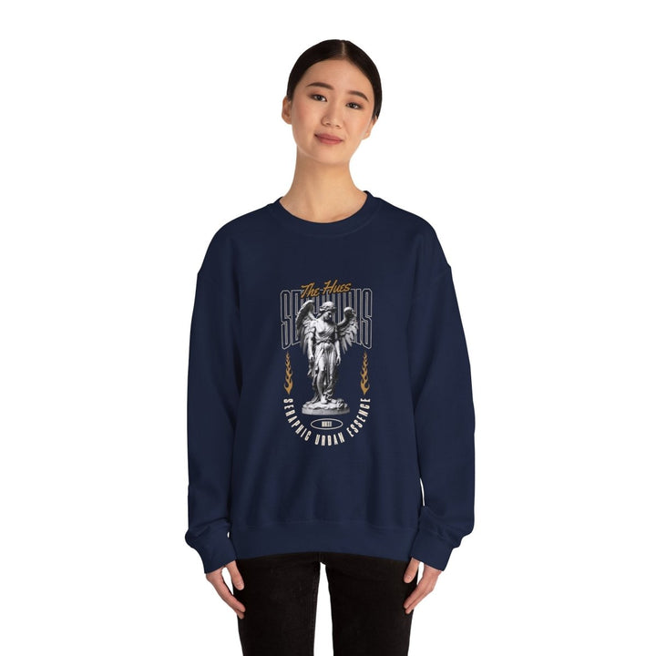 Urban Angel Unisex Heavy Blend™ Crewneck Sweatshirt - Streetwear Style - Antique Cherry Red - S - Urban Angel Unisex Heavy Blend™ Crewneck Sweatshirt - Streetwear Style - Tatoo Tee
