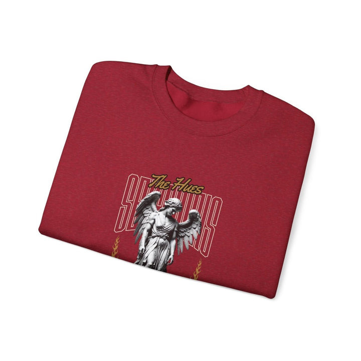 Urban Angel Unisex Heavy Blend™ Crewneck Sweatshirt - Streetwear Style - Antique Cherry Red - S - Urban Angel Unisex Heavy Blend™ Crewneck Sweatshirt - Streetwear Style - Tatoo Tee