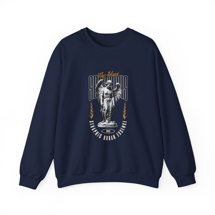 Urban Angel Unisex Heavy Blend™ Crewneck Sweatshirt - Streetwear Style - Navy - S - Urban Angel Unisex Heavy Blend™ Crewneck Sweatshirt - Streetwear Style - Tatoo Tee