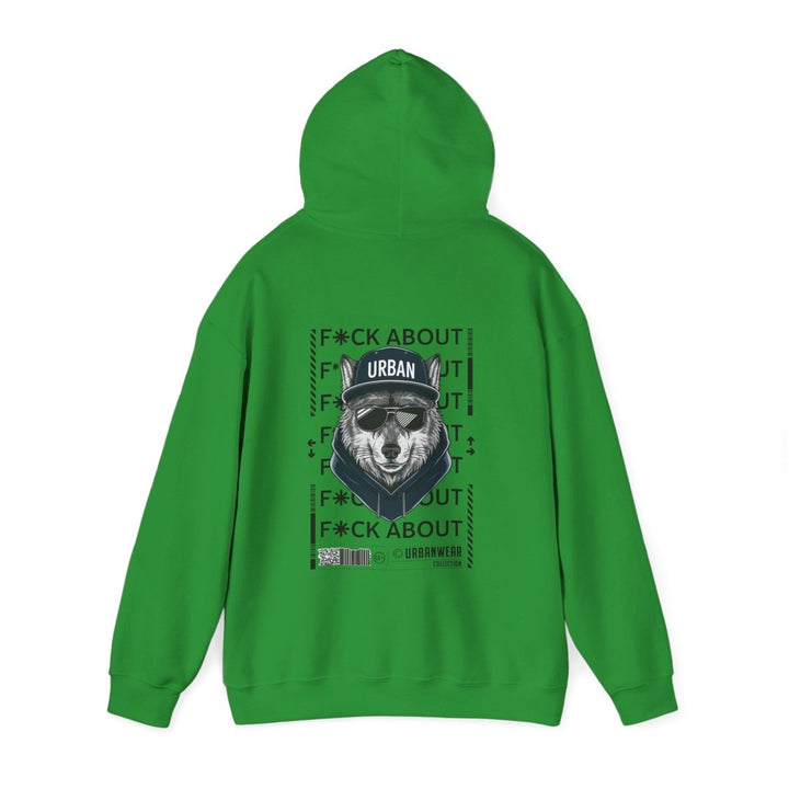 Urban Bear Graphic Hoodie – Unisex Heavy Blend™ - Heliconia - S - Urban Bear Graphic Hoodie – Unisex Heavy Blend™ - Tatoo Tee