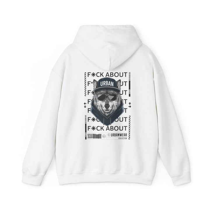 Urban Bear Graphic Hoodie – Unisex Heavy Blend™ - Heliconia - S - Urban Bear Graphic Hoodie – Unisex Heavy Blend™ - Tatoo Tee