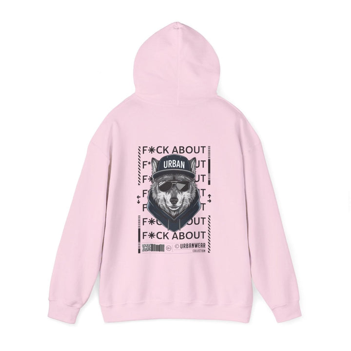 Urban Bear Graphic Hoodie – Unisex Heavy Blend™ - Heliconia - S - Urban Bear Graphic Hoodie – Unisex Heavy Blend™ - Tatoo Tee