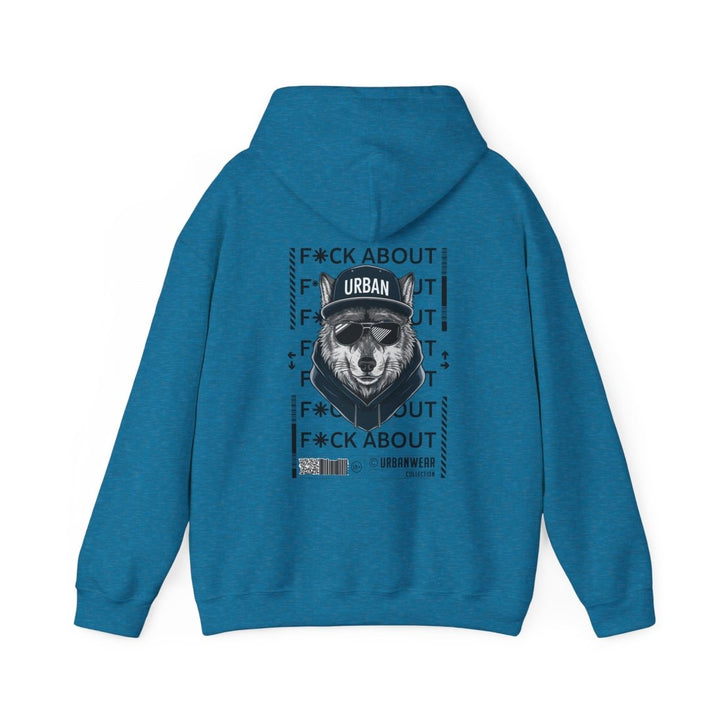 Urban Bear Graphic Hoodie – Unisex Heavy Blend™ - Heliconia - S - Urban Bear Graphic Hoodie – Unisex Heavy Blend™ - Tatoo Tee