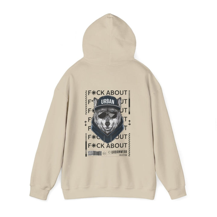 Urban Bear Graphic Hoodie – Unisex Heavy Blend™ - Heliconia - S - Urban Bear Graphic Hoodie – Unisex Heavy Blend™ - Tatoo Tee