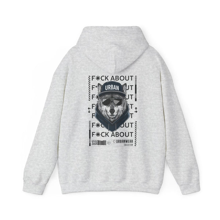 Urban Bear Graphic Hoodie – Unisex Heavy Blend™ - Heliconia - S - Urban Bear Graphic Hoodie – Unisex Heavy Blend™ - Tatoo Tee