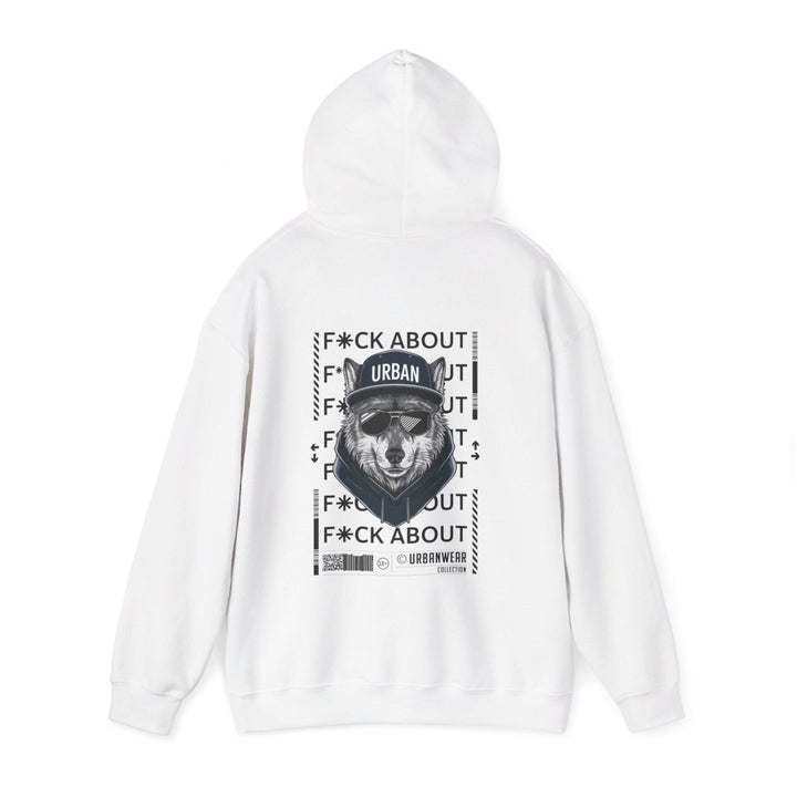 Urban Bear Graphic Hoodie – Unisex Heavy Blend™ - Heliconia - S - Urban Bear Graphic Hoodie – Unisex Heavy Blend™ - Tatoo Tee
