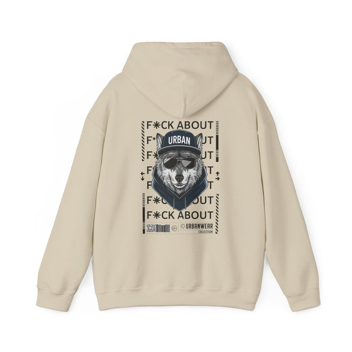 Urban Bear Graphic Hoodie – Unisex Heavy Blend™ - Heliconia - S - Urban Bear Graphic Hoodie – Unisex Heavy Blend™ - Tatoo Tee