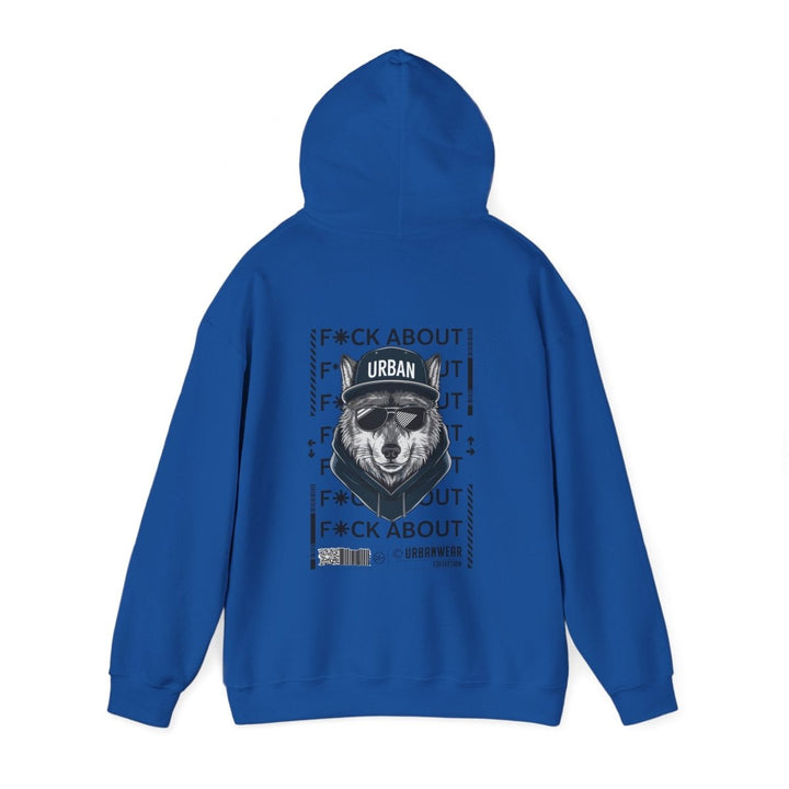 Urban Bear Graphic Hoodie – Unisex Heavy Blend™ - Heliconia - S - Urban Bear Graphic Hoodie – Unisex Heavy Blend™ - Tatoo Tee