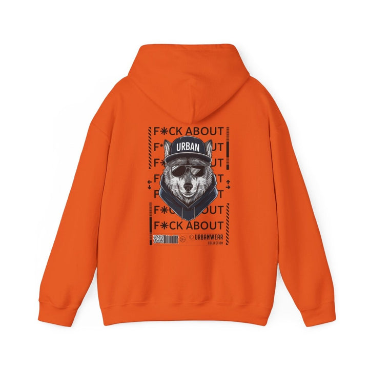 Urban Bear Graphic Hoodie – Unisex Heavy Blend™ - Heliconia - S - Urban Bear Graphic Hoodie – Unisex Heavy Blend™ - Tatoo Tee