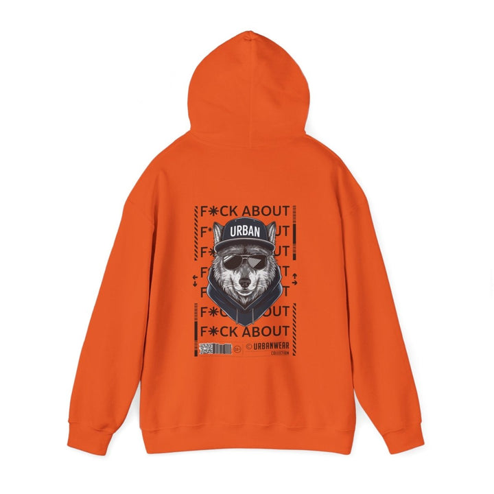 Urban Bear Graphic Hoodie – Unisex Heavy Blend™ - Heliconia - S - Urban Bear Graphic Hoodie – Unisex Heavy Blend™ - Tatoo Tee