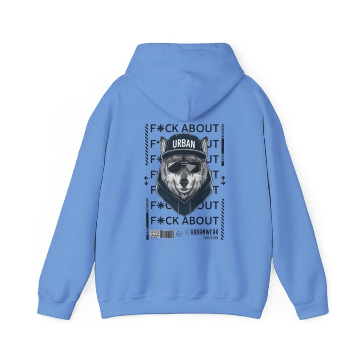 Urban Bear Graphic Hoodie – Unisex Heavy Blend™ - Heliconia - S - Urban Bear Graphic Hoodie – Unisex Heavy Blend™ - Tatoo Tee