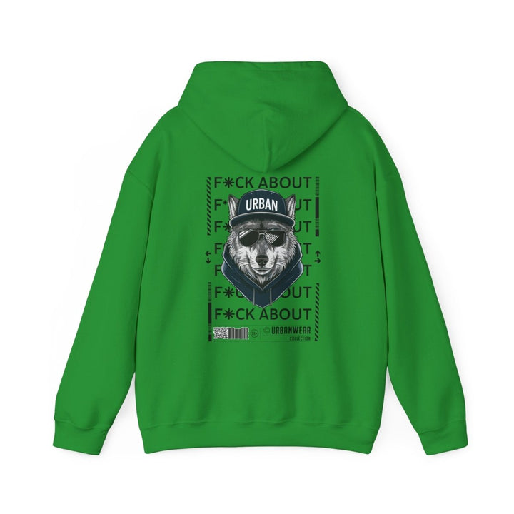 Urban Bear Graphic Hoodie – Unisex Heavy Blend™ - Heliconia - S - Urban Bear Graphic Hoodie – Unisex Heavy Blend™ - Tatoo Tee