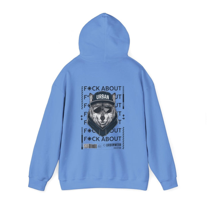 Urban Bear Graphic Hoodie – Unisex Heavy Blend™ - Heliconia - S - Urban Bear Graphic Hoodie – Unisex Heavy Blend™ - Tatoo Tee