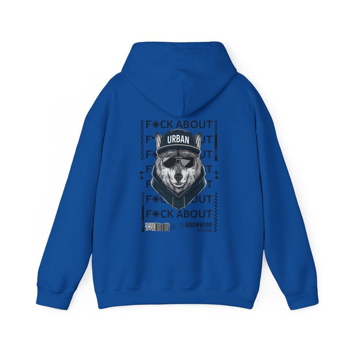 Urban Bear Graphic Hoodie – Unisex Heavy Blend™ - Heliconia - S - Urban Bear Graphic Hoodie – Unisex Heavy Blend™ - Tatoo Tee