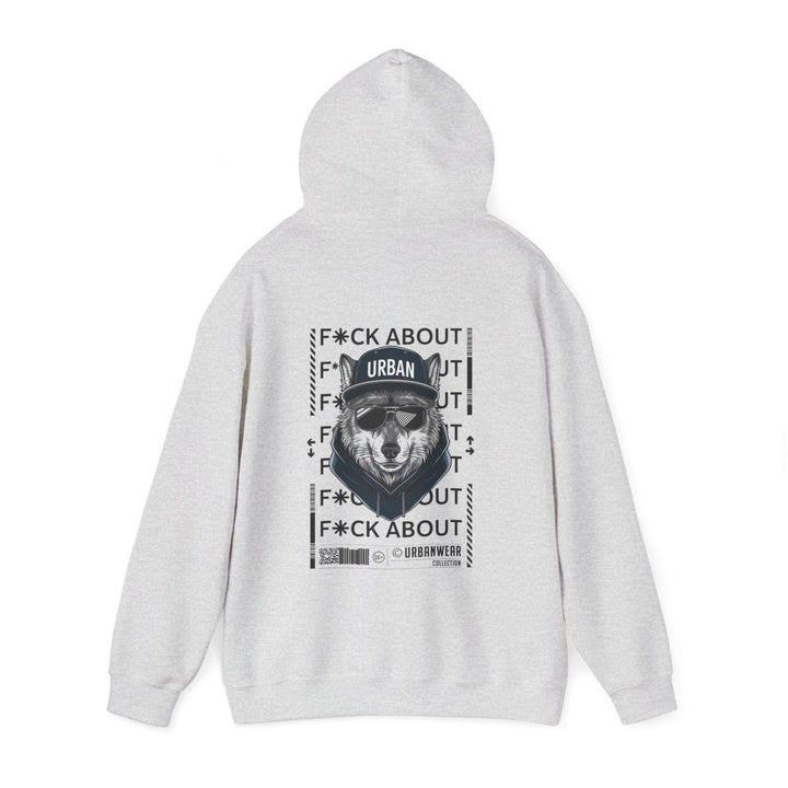 Urban Bear Graphic Hoodie – Unisex Heavy Blend™ - Heliconia - S - Urban Bear Graphic Hoodie – Unisex Heavy Blend™ - Tatoo Tee
