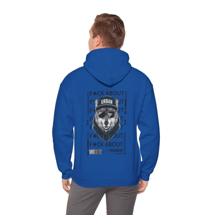 Urban Bear Graphic Hoodie – Unisex Heavy Blend™ - Royal - S - Urban Bear Graphic Hoodie – Unisex Heavy Blend™ - Tatoo Tee
