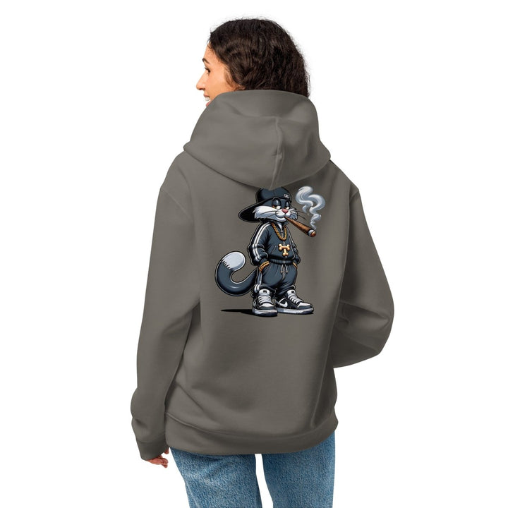 Urban Gangster Cat Oversized heavyweight hoodie - Asphalt - S - Product mockup - Tatoo Tee