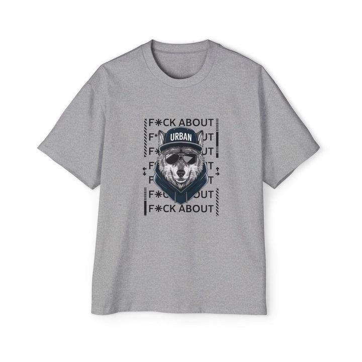 Urban Graphic Oversized Tee - Bold Statement T-Shirt - Athletic Heather - S - Urban Graphic Oversized Tee - Bold Statement T-Shirt - Tatoo Tee