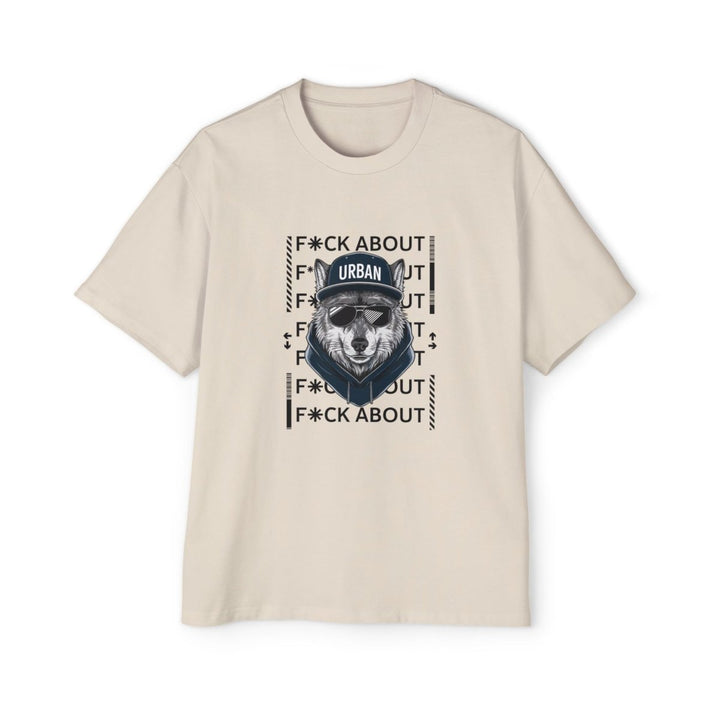 Urban Graphic Oversized Tee - Bold Statement T-Shirt - Ecru - S - Urban Graphic Oversized Tee - Bold Statement T-Shirt - Tatoo Tee