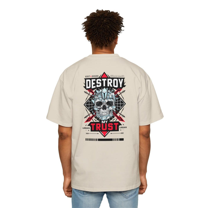 Urban Graphic Tee - "DESTROY MY TRUST" Skull Design - Midnight Blue - S - Urban Graphic Tee - "DESTROY MY TRUST" Skull Design - Tatoo Tee