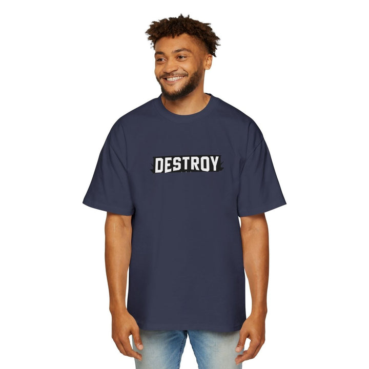 Urban Graphic Tee - "DESTROY MY TRUST" Skull Design - Midnight Blue - S - Urban Graphic Tee - "DESTROY MY TRUST" Skull Design - Tatoo Tee