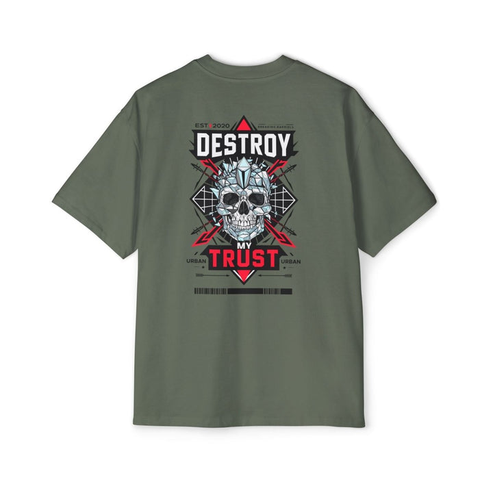 Urban Graphic Tee - "DESTROY MY TRUST" Skull Design - Midnight Blue - S - Urban Graphic Tee - "DESTROY MY TRUST" Skull Design - Tatoo Tee
