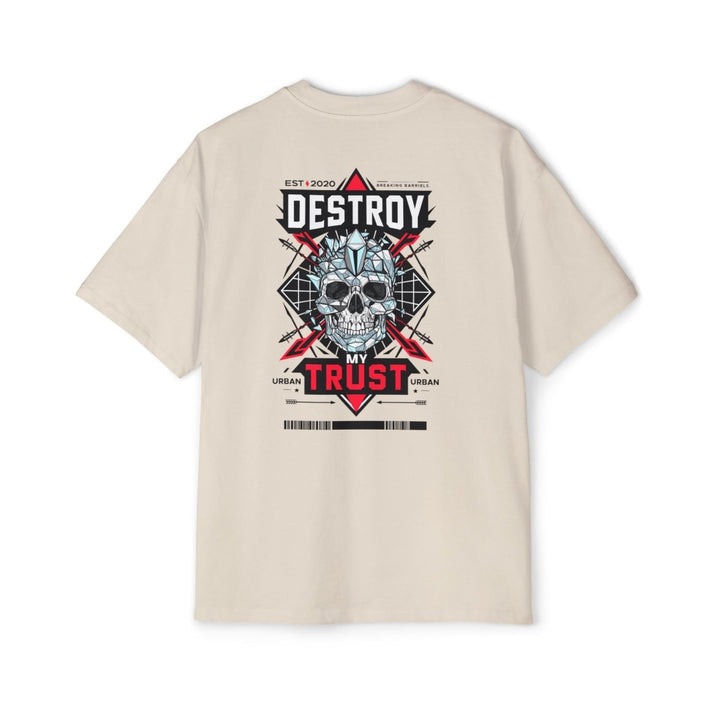 Urban Graphic Tee - "DESTROY MY TRUST" Skull Design - Midnight Blue - S - Urban Graphic Tee - "DESTROY MY TRUST" Skull Design - Tatoo Tee