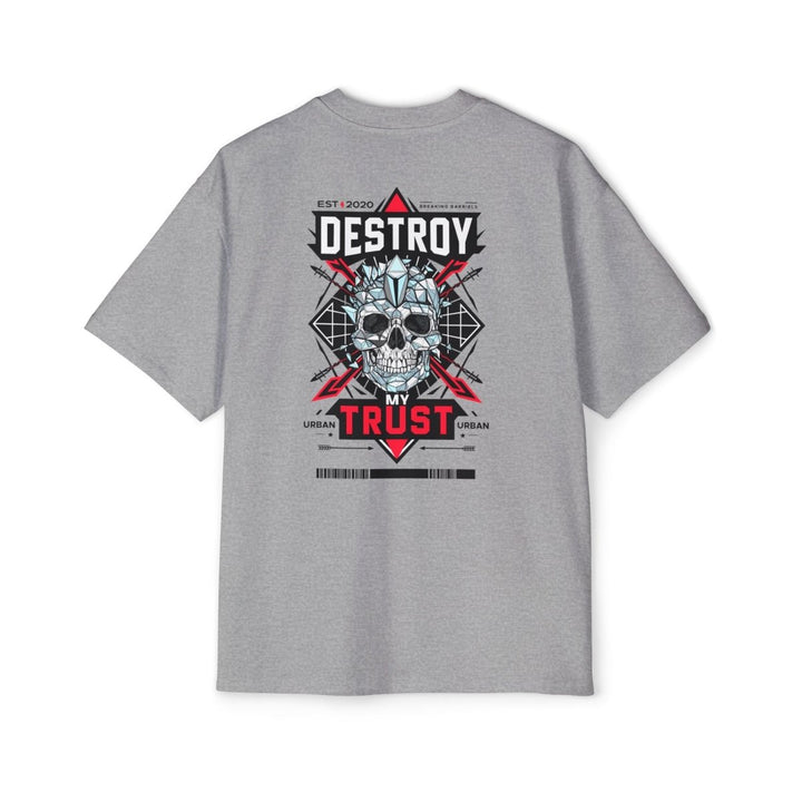 Urban Graphic Tee - "DESTROY MY TRUST" Skull Design - Midnight Blue - S - Urban Graphic Tee - "DESTROY MY TRUST" Skull Design - Tatoo Tee
