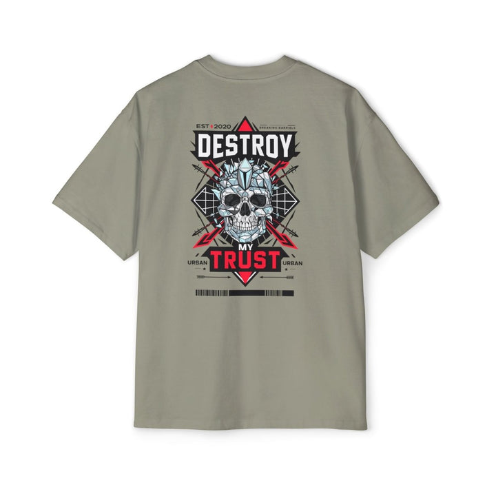 Urban Graphic Tee - "DESTROY MY TRUST" Skull Design - Midnight Blue - S - Urban Graphic Tee - "DESTROY MY TRUST" Skull Design - Tatoo Tee