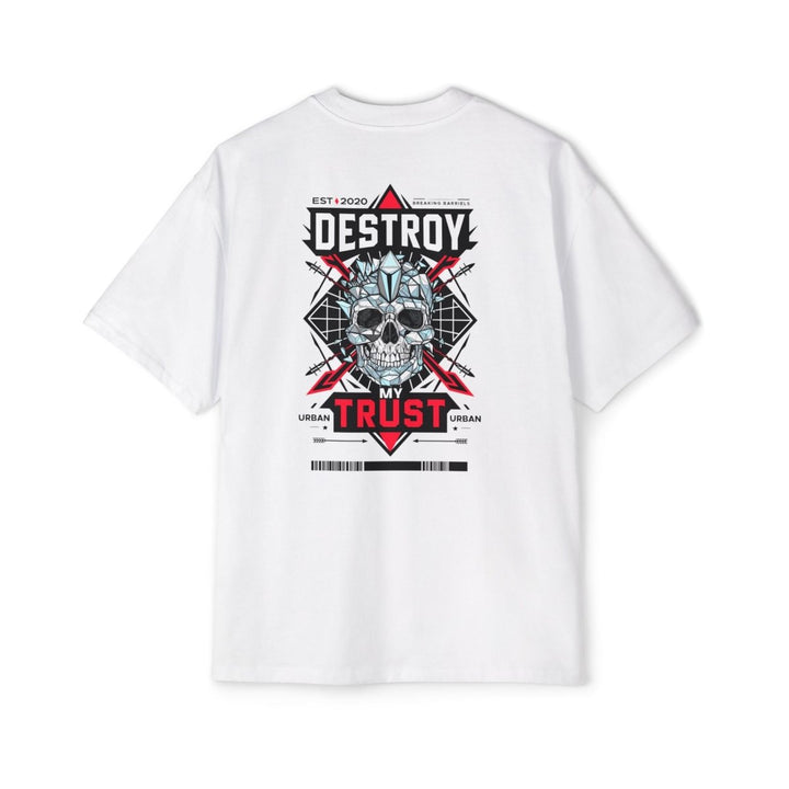 Urban Graphic Tee - "DESTROY MY TRUST" Skull Design - Midnight Blue - S - Urban Graphic Tee - "DESTROY MY TRUST" Skull Design - Tatoo Tee
